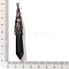 Natural Obsidian Pointed Big Pendants G-P560-02R-06-3