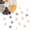 210Pcs 6 Colors 3-Petal Iron Bead Caps IFIN-CJ0001-66-3