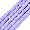 Handmade Polymer Clay Beads Strands LS-CLAY-R089-6mm-120-1