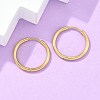 Ion Plating(IP) 304 Stainless Steel Huggie Hoop Earrings X-EJEW-F111A-20mm-G-5