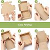  12Sets Kraft Paper Gift Boxes CON-NB0001-96-4