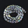 Electroplate Glass Beads Strands GLAA-G112-07H-2