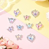 10Pcs 10 Styles Alloy with Rhinestone Pendants FIND-YW0009-49-4