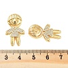 Rack Plating Brass Clear Cubic Zirconia Pendants KK-S379-09G-A-3