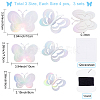 3Set 3D Butterfly PVC Mirrors Wall Stickers DIY-CN0001-85B-2