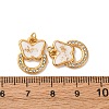 304 Stainless Steel Rhinestone Pendants STAS-U061-11G-3