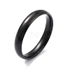 Ion Plating(IP) 304 Stainless Steel Simple Plain Band Finger Ring for Women RJEW-B036-05EB-2