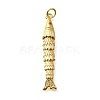 Brass Micro Pave Cubic Zirconia Pendants X-KK-R217-01G-05-1