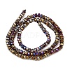 Electroplate Glass Beads Strands GLAA-Q105-03P-2