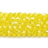 Transparent Electroplate Glass Beads Strands EGLA-A039-T6mm-A21-1