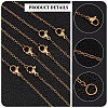  20Pcs 304 Stainless Steel Cable Chain Necklaces Set for Men Women MAK-NB0001-13-5