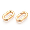 Brass Spring Gate Rings KK-WH20009-01G-B-2