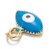 Brass Enamel Pendants KK-M220-03G-I-3