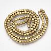 Electroplate Non-magnetic Synthetic Hematite Bead Strands G-Q467-11F-2