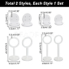 2 Sets 2 Styles Acrylic Earring Display Stand Sets EDIS-GA0001-05B-2