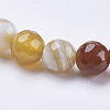 Natural Striped Agate/Banded Agate Beads Strands G-P364-14-6mm-3