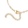 Electroplate Glass Butterfly Charms Finger Ring Bracelet for Women BJEW-JB11770-4