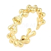 Brass Cuff Finger Ring Settings LS-KK-L219-15B-G-1