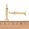 Rack Plating Brass Micro Pave Cubic Zirconia Pendants KK-M309-38G-G-3