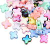 60Pcs UV Plated Acrylic Beads SACR-SP0001-18-1