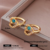304 Stainless Steel Rhinestone Hoop Earrings for Women KH4016-1-1