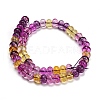 Dyed Imitation Gemstone Glass Beads Strands GL-Z001-03B-08-3