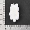 Flocky Resin Pendants FIND-A061-02B-4