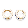 Brass Huggie Hoop Earrings EJEW-S209-07B-3