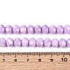 Anti-Tarnish Electroplate Rondelle Glass Beads Strands EGLA-T021-8mm-17-07-2