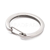 Non-Tarnish 304 Stainless Steel Push Gate Snap Key Clasps STAS-B022-01P-01-2