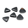 Natural  Black Agate Gemstone Cabochons G-T025-10x10mm-05-1