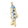 Brass Enamel Pendants KK-CBAEEA8-09D-G-1