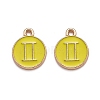 Alloy Enamel Pendants ENAM-S124-01B-14I-1