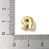 Brass Micro Pave Cubic Zirconia Beads KK-P290-61G-R-3