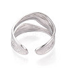 304 Stainless Steel Cuff Ring X-RJEW-N038-112P-2