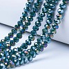 Electroplate Glass Beads Strands EGLA-A034-P3mm-B10-1