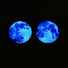 Fluorescent Glass Cabochons GGLA-T004-12F-4