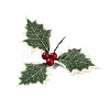 Plastic Artificial Christmas Leaf FIND-G083-01B-3
