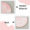 2Pcs 2 Styles Marble Pattern Porcelain Cup Coasters AJEW-CP0009-18C-5