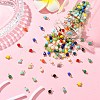 190Pcs 19 Colors Opaque Glass Pendants PALLOY-CJ00056-5
