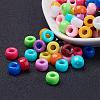 Opaque Acrylic European Large Hole Beads PL338-1