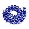 Handmade Foil Glass Beads Strands FOIL-N033-05B-2