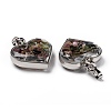 Glass Bottle Pendants G-Z010-02E-2