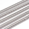 Non-Tarnish Handmade 201 Stainless Steel Curb Chains STAS-F229-05A-P-1