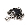 Synthetic Blue Goldstone Heart Pendants KK-K331-01AS-19-4