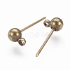 Brass Ball Post Ear Studs EC253-AB-2