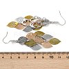 430 Stainless Steel Leaf Dangle Earrings EJEW-A137-06P-05-5