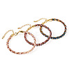 3Pcs 3 Colors 4MM Braided Nylon Cord Bracelets FIND-TA0009-40A-3