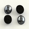 Pearlized Plated Opaque Glass Cabochons X-PORC-S804-10x14-12-1