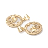 Rack Plating Brass Shell Pendants KK-D087-25G-03-3
